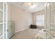 Guest bedroom with carpeted floor, neutral walls, and built-in storage at 17846 Se 125Th Cir, Summerfield, FL 34491
