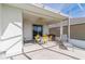 Covered patio with seating and backyard views at 17846 Se 125Th Cir, Summerfield, FL 34491