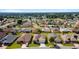 Aerial view of a residential neighborhood showcasing various houses and lush landscaping at 17846 Se 125Th Cir, Summerfield, FL 34491