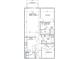 Two-bedroom floor plan with open living/dining area and balcony at 415 Se 1St Ave # 101-A, Ocala, FL 34471