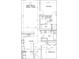 Two-bedroom floor plan with kitchen, living area, and two bathrooms at 415 Se 1St Ave # 303-A, Ocala, FL 34471