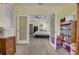View through French doors from home office to main bedroom at 4320 Se 106Th St, Belleview, FL 34420