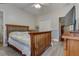 Second bedroom with double bed and built in dresser at 4320 Se 106Th St, Belleview, FL 34420