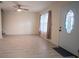 Spacious living room with light neutral walls and tile floors at 535 W Silver Springs Pl, Ocala, FL 34475