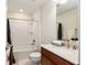 Clean bathroom with tub, shower, and vanity at 6701 Sw 94Th Cir, Ocala, FL 34481