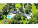 Aerial view of the property, showing the house and surrounding land at 1321 Sw 42Nd St, Ocala, FL 34471