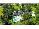 Aerial view of home, pool, and gazebo at 1321 Sw 42Nd St, Ocala, FL 34471
