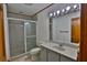 Bathroom with shower, toilet, and vanity at 1321 Sw 42Nd St, Ocala, FL 34471