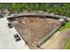 Aerial view of horse stables and riding arena at 14181 Se 211Th Court, Umatilla, FL 32784