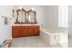 Elegant bathroom with double vanity and a soaking tub at 2515 Nw 53Rd Avenue Rd, Ocala, FL 34482