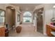 Spa-like bathroom with a large soaking tub and shower at 10411 Sw 52Nd Ct, Ocala, FL 34476