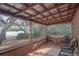 Screened porch overlooking a tranquil lake at 22645 Ne 105Th Avenue Rd, Fort Mc Coy, FL 32134