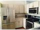 Kitchen with stainless steel appliances and light-colored cabinetry at 5958 Sw 102Nd Ln, Ocala, FL 34476