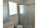 Bathroom with shower/tub combo and neutral tile at 5958 Sw 102Nd Ln, Ocala, FL 34476