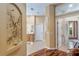 Elegant hallway with hardwood floors and access to bathroom and other rooms at 3051 Sw 41St Pl, Ocala, FL 34474