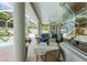 Covered patio with seating area and pool access at 3051 Sw 41St Pl, Ocala, FL 34474