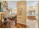 Main bedroom with hardwood floors and ensuite bathroom at 3051 Sw 41St Pl, Ocala, FL 34474