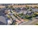 Aerial view of Ravendell community, showcasing homes and streets at 3051 Sw 41St Pl, Ocala, FL 34474