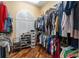 Large walk-in closet with ample shelving and hanging space at 3051 Sw 41St Pl, Ocala, FL 34474
