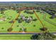 Aerial view showcasing the property boundaries at 10621 Sw 11Th Ter, Ocala, FL 34476