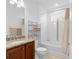 Clean bathroom with tub, shower, and updated vanity at 3554 Nw 55Th Cir, Ocala, FL 34482