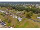 Aerial view of quiet residential street with single Gathering homes at 10881 Sw 79Th Ter, Ocala, FL 34476