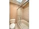 Bathroom featuring a toilet, bathtub, and shower at 2322 Se 19Th Cir, Ocala, FL 34471