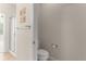 Small bathroom with toilet and shower at 7127 Sw 91St Ct, Ocala, FL 34481
