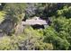 House nestled in the woods, aerial view at 3751 Se 3Rd Ave, Ocala, FL 34471