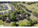 Aerial view of property showing house nestled among trees, neighboring homes, and open land at 3751 Se 3Rd Ave, Ocala, FL 34471
