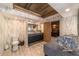 Modern bathroom with stylish vanity, toilet and wood-paneled ceiling at 2162 Se Mill Creek Cir, Ocala, FL 34471