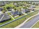 Aerial view of houses with a gray roof and solar panels at 4725 Sw 62Nd St, Ocala, FL 34474