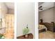 Small bathroom with shower/tub combo and beige tile floors at 5662 Nw 40Th Pl, Ocala, FL 34482