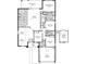 3-bedroom, 2-bathroom floor plan with garage and covered lanai at 5598 Sw 39Th St, Ocala, FL 34474