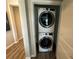 Stackable washer and dryer in a dedicated laundry closet at 5237 Nw 34Th St, Ocala, FL 34482
