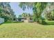 Back of house showing screened patio at 2429 Cr 451, Lake Panasoffkee, FL 33538
