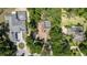Bird's eye view of neighborhood showing multiple homes and landscaping at 5038 Se 6Th Ave, Ocala, FL 34480