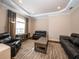 Cozy sitting area with leather furniture and hardwood floors at 1719 Sw 27Th Pl, Ocala, FL 34471