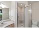 Bathroom with shower stall, toilet and single vanity at 9145 Sw 90Th St, Ocala, FL 34481