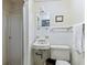 Simple bathroom with shower and single vanity at 1923 Se 7Th St, Ocala, FL 34471