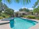 Large pool and spa with patio furniture at 1923 Se 7Th St, Ocala, FL 34471