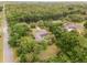 Aerial view of a home with a pool, surrounded by trees at 5240 Se 17Th St, Ocala, FL 34471