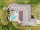 Overhead view of home showing the layout and pool area at 5240 Se 17Th St, Ocala, FL 34471
