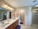 Double vanity bathroom with walk-in shower and separate tub at 16026 Sw 14Th Avenue Rd, Ocala, FL 34473
