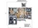 Floor plan showcasing a 3-bedroom home with an open concept living area and 2-car garage at Tbd Fisher Lane Trce, Ocklawaha, FL 32179