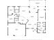Floor plan reveals a spacious layout including living room, kitchen, and multiple bedrooms at 10020 Sw 202Nd Cir, Dunnellon, FL 34431