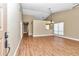 Spacious living room with high ceilings and wood floors at 2309 Se 19Th Cir, Ocala, FL 34471