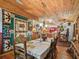 Country-style dining room with wood floors and a western-themed quilt at 4344 Cr 542H, Bushnell, FL 33513