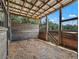 Empty horse stall with wood walls and wood shavings at 4344 Cr 542H, Bushnell, FL 33513