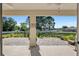 Spacious covered patio with a view of the backyard at 5005 Sw 106Th St, Ocala, FL 34476
